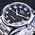 お買い得  機械式腕時計-WINNER 男性 機械式時計 ファッション カジュアルウォッチ ビジネス 腕時計 自動巻き 光る カレンダー デコレーション レザー 腕時計