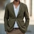 cheap Men&#039;s Blazers-Men&#039;s Blazer Formal Evening Wedding Party Party &amp; Evening Pocket Fashion Casual Spring &amp;  Fall Polyester Plain Pocket Casual / Daily Single Breasted Blazer Black Brown khaki Army Green