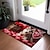 halpa Oviset-ystävänpäivä koira husky kynnysmatto lattiamatot pestävät matot keittiömatto liukumaton öljynkestävä matto sisäulkomatto makuuhuoneen sisustus kylpyhuonematto sisäänkäynnin matto