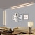 billige LED-væglys-sort lang led væglampe moderne enkelhed væglampe til hjørne, indendørs aluminium væglamper dekorationsarmatur til soveværelse, entré, stue