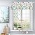 preiswerte Bistrogardine &amp; Mehrteiliger Vorhang-Digital bedruckter, floraler, kurzer Boutique-Vorhang für die Küche, kleines Fenster