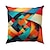 cheap Geometric Style-1PC Geometric Double Side Pillow Cover Soft Decorative Square Cushion Case Pillowcase for Bedroom Livingroom Sofa Couch Chair