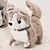cheap Dolls-Electric Simulation Dog Plush Toy Collar Husky Children Can Bark Walk Wag Their Tails Intelligent Robot Dog