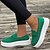 Χαμηλού Κόστους Γυναικεία Sneakers-Ανδρικά Γυναικεία Αθλητικά Παπούτσια Slip-Ons Παπούτσια Άυξησης Ύψους Καθημερινά Ημέρα St. Patrick Πλατφόρμα Επίπεδο Τακούνι Στρογγυλή Μύτη Καθημερινό Ανατομικό Μινιμαλισμός Πανί Ντένιμ Μοκασίνια