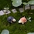 זול פסלים-מיני צבים, קישוטי נוף מיקרו פיות גן בונסאי דגים תפאורה, אביזרי צילום, עיצוב חוצות