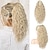 cheap Ponytails-Highlight Ponytail Extension PT002 Tia Claw Long Multi Layered Fluffy Thick Wavy Curly Jaw Clip in Fake Pony Tails Fake Hair Soft Synthetic Hairpiece Chocolate Brown Blonde Highlights