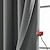 billige Blackout gardin-grå mørklægningsgardin 1 panel gennemføring termisk isoleret værelse mørklægningsgardiner til soveværelse og stue