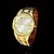 economico Orologi al quarzo-Set 3 pezzi Orologio da Uomo HipHop con Strass  Collana  Braccialetto Regalo per la Festa della Mamma