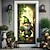 voordelige Deurafdekkingen-Saint Patrick&#039;s Day Gnome deur covers deur tapijt deur gordijn decoratie achtergrond deur banner voor voordeur boerderij vakantie feest decor benodigdheden