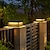 economico Post Light-luci per pali esterni retro luci per recinzione a LED per esterni per patio decorazione del giardino luci per recinzione bianco caldo acciaio inossidabile nero pilastro esterno 110-240v
