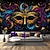 voordelige Feestelijke wandkleden-Carnaval masker hangend tapijt kunst aan de muur groot tapijt muurschildering decor foto achtergrond deken gordijn thuis slaapkamer woonkamer decoratie