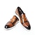 abordables Zapatos Oxford de hombre-Hombre Oxfords Zapatillas de vestir Cuero Piel de vaca italiana de plena flor Antideslizante Cordones Negro Marrón