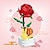 olcso Építőjátékok-nőnapi ajándékok barkácsolj pillangó rovar cserepes növény bonsai virág blokk rózsa dekoráció mini építőkocka figura műanyag játék ajándék gyerekek lányoknak Valentin nap lányoknak anyák napi