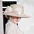 voordelige Feesthoeden-hoed Polyesteri Vezel Bowler / Cloche hoed Strohoed Zonnehoed Bruiloft Casual Elegant Bruiloft Met Strik Helm Hoofddeksels