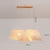 abordables Diseño de Linterna-Bandeja de techo de madera, 2 luces, luz de techo de ratán, lámpara de mimbre, lámpara de techo de ratán natural, pantalla de lámpara creativa, luz colgante retro, accesorios de iluminación de mimbre