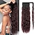 cheap Ponytails-Corn Wave Ponytail Extension Wrap Around 26 Inches Long Curly Wavy Pony Tail Extension Synthetic Brown Mixed Blonde Ponytails Hairpiece for Women Girls