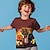 levne chlapecká 3D trička-chlapci 3D kreslený dinosaurus tričko krátký rukáv 3D tisk léto aktivní sportovní móda polyester děti 3-12 let posádka výstřih venkovní ležérní denní regular fit