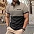 cheap Men&#039;s Button Up Polos-Men&#039;s Casual 3D Print Golf Polo Daily Wear Short Sleeve Turndown Polo Shirts White Wine Spring &amp; Summer S M L Micro-elastic Lapel Polo
