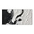 abordables Pinturas abstractas-Pinturas al óleo hechas a mano lienzo arte de la pared decoración minimalismo blanco y negro abstracto aceite grueso cuchillo dibujo para la decoración del hogar pintura enrollada sin marco sin
