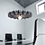 billiga Sputnik-design-ljuskronor nyhet 60cm enkel och kreativ vardagsrum designer hotellbar sovrum arbetsrum modell rumslampa taklampa