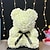 billiga Bröllopsdekorationer-rosbjörn konstgjorda skumblommor med led-ljus &amp; presentförpackning i plast - perfekt romantisk present för alla hjärtans dag, mors dag, årsdag, bröllop, födelsedag, tacksägelse och jul 25 cm/10 tum