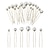 levne Doplňky pro úpravu vlasů-18 kusů svatební perlové jehlice do vlasů u tvar barrette svatební vintage perlové jehlice do vlasů příslušenství pro nevěsty družičky ženy