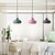 economico Luci a sospensione-lampada a sospensione a soffitto creativa alla moda con finitura opaca stile danese casa soggiorno lampadario in metallo lampada a sospensione industriale in colori alla moda design per ristorante bar