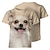 tanie nowość śmieszne bluzy i t-shirty-Zwierzę Pies Koszulkowy Kreskówka Manga Nadruk Graficzny Na Dla par Męskie Damskie Dla dorosłych Święta Karnawał Bal maskowy Druk 3D Impreza Festiwal