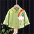billige T-shirts og skjorter-Baby Drenge Skjorter Grafisk Langærmet udendørs Bomuld Daglig Trøje grøn Forår Tøj 3-7 år