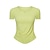 baratos Arruel esportivo feminino-Mulheres Camiseta de Corrida Côr Sólida Ioga Ginástica Franzido Preto Branco Azul Decote V Elasticidade Alta Verão