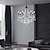 cheap Unique Chandeliers-Candle Style Chandelier with Crystal Decor, Simple Classic/Traditional Semi Flush Ceiling Light Fixed Light for Entryway, Hallway, Dining Room and Foyer Black