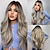cheap Synthetic Trendy Wigs-Long Blonde Wig with Bangs Long Curly Wavy Blonde Wig for Women Mixed Blonde Long Synthetic Wig