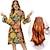 Недорогие Костюмы Старого света-Комплект с платьем хиппи в стиле бохо, ободок для волос с перьями, 2 предмета, ретро, винтажное платье в стиле диско 1970-х годов, женский костюм для косплея, винтажное вечернее платье с длинными