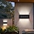 お買い得  屋外用ウォールライト-2 個ソーラーランプ庭の壁ランプ屋外 ip65 防水上下光制御家の庭のポーチヴィラ庭フェンス景観装飾照明