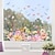 baratos Adesivos de Parede Decorativos-Adesivos de janela de flores, decoração de flores para quarto infantil, decoração de sala de aula, chá de bebê, materiais de festa de aniversário