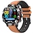 voordelige Smartwatches-iMosi ET482 Slimme horloge 1.43 inch(es) Smart horloge Bluetooth ECG + PPG Temperatuurbewaking Stappenteller Compatibel met: Android iOS Dames Heren Lange stand-by Handsfree bellen Waterbestendig IP68