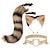 ieftine recuzită pentru cabină foto-cerc de păr ureche de pisică imitație făcută manual accesoriu coadă de vulpe anime ureche de animal coadă de animal costum clemă de păr