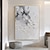 voordelige Abstracte schilderijen-grijze en witte abstracte kunst handgemaakte olieverf op doek wabi sabi kunst aan de muur grijze minimalistische schilderkunst 3D getextureerde Acryl schilderij huis wand decor