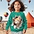 cheap Girl&#039;s 3D Hoodies&amp;Sweatshirts-Girls&#039; 3D Cat Sweatshirt Pullover Long Sleeve 3D Print Spring Fall Fashion Streetwear Adorable Polyester Kids 3-12 Years Crew Neck Outdoor Casual Daily Regular Fit