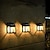 olcso Kültéri falilámpák-napelemes kültéri fali lámpa napelemes kerítés lámpa napelemes kültéri ip65 vízálló kerti lámpa terasz fal udvari sétány karácsonyi dekor tájvilágítás 2/4db