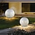 cheap Pathway Light-Waterproof Round Metal Hollow White Modern Outdoor Lanterns Lawn Lamp 110-240V