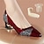 cheap Daily-Shoes And Shoes Accessories Sets For Wedding Party Evening Women&#039;s Heels Wedding Shoes Pumps Bridal Shoes Bridesmaid Shoes Rhinestone Cone Heel Pointed Toe Elegant With Synthetic Heel Protection Patch