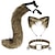 ieftine recuzită pentru cabină foto-cerc de păr ureche de pisică imitație făcută manual accesoriu coadă de vulpe anime ureche de animal coadă de animal costum clemă de păr