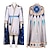 cheap Men&#039;s Costumes-2023 Movie Wish King Magnifico White Outsuit Party Carnival Halloween Cosplay Costume for Adults Kids Men Boy Cosplay Costume