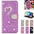abordables Coques iPhone-téléphone Coque Pour iPhone 17 Pro Max 17 Air 16 15 14 Pro Max Plus 16e 13 12 11 Pro Max Mini Étui Portefeuille Coque à Rabat avec Support Bling Pailleté Brillant Strass faux cuir