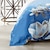 billige eksklusivt design-l.t.home 100% bomull sateng dynetrekk sett vendbart premium 300 trådantall blomstermønster elite sengetøysett