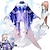 baratos Fantasias Anime-Inspirado por Impacto Genshin Sangonomiya Kokomi Anime Trajes de cosplay Japanês Dia Das Bruxas Trajes de cosplay Manga Longa Perucas Ocasiões Especiais Para Mulheres
