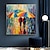ieftine Picturi cu Oameni-pictură în ulei de peisaj ploios contemporan pictat manual pictura în ulei frumoasă pictură ploioasă artă modernă abstractă cuțit gros artă pentru decor de perete acasă fără cadru