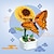 billige Byggelegetøj-kvinders dag gaver gør-det-selv sommerfugl insekt potteplante bonsai blomst blok rose dekoration mini byggeklods figur plast legetøj gave børn piger valentinsdag til piger mors dag gaver til mor
