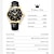 baratos Relógio Automático-OLEVS Masculino Relógio mecânico Luxo Mostrador Grande Esportivo Relógio de Pulso Luminoso Calendário perpétuo Calendário Data Semana Couro Legitimo Assista